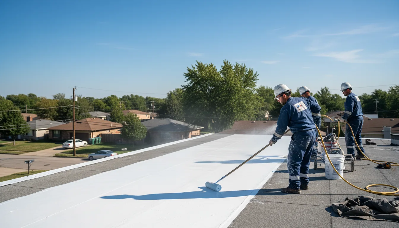 Commercial roof coating in Henrietta, NY near me